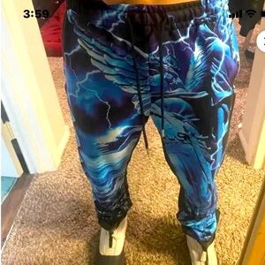 Oblivion Dollskill Blue black Joggers Sweats NEW